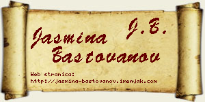Jasmina Baštovanov vizit kartica
